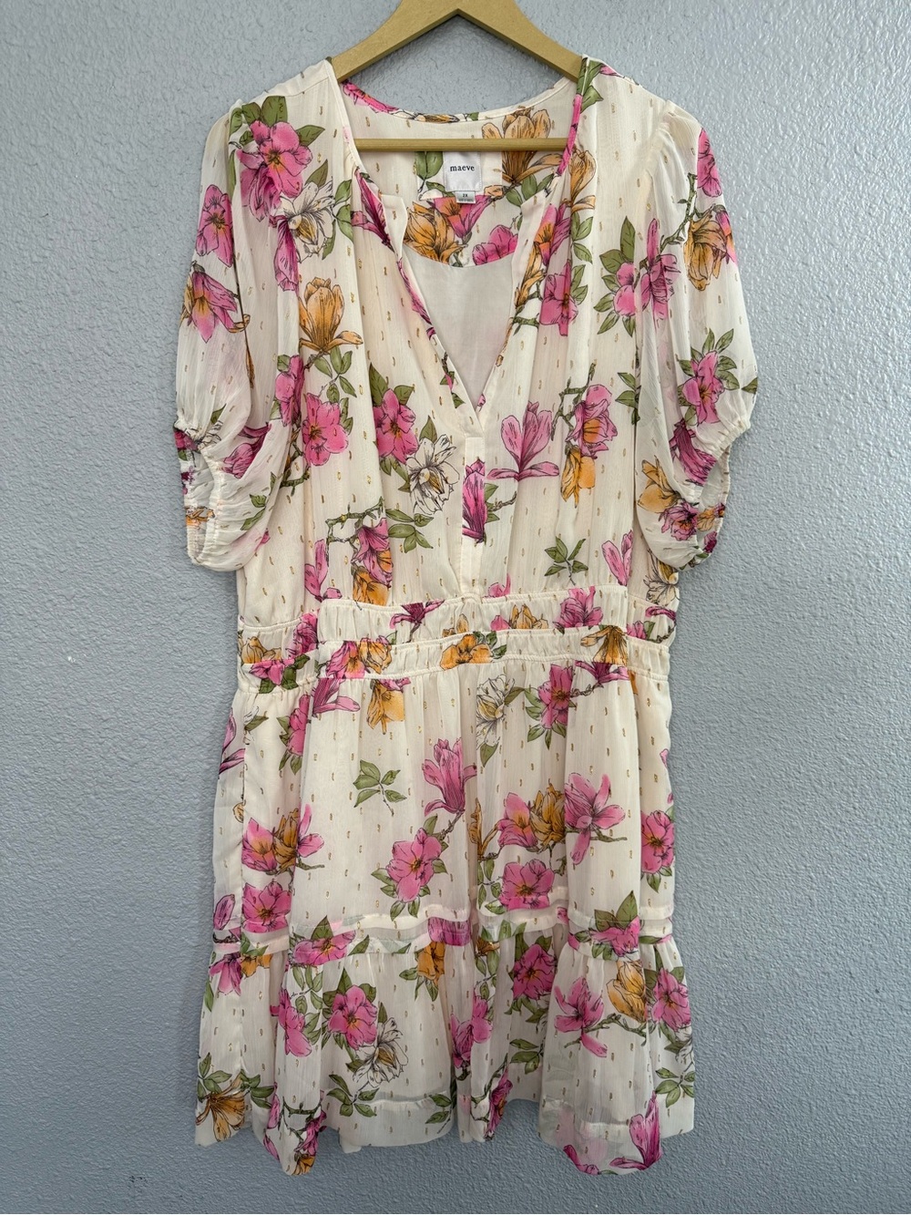 Maeve Floral Somerset Mini Short Sleeve Size 2X